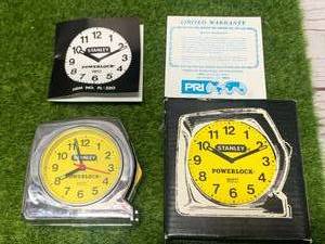 lot 47 image: Vintage Stanley Powerlock Tape Measure Clock