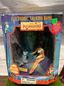 lot 49 image: Vintage Pocahontas Electronic Talking Bank