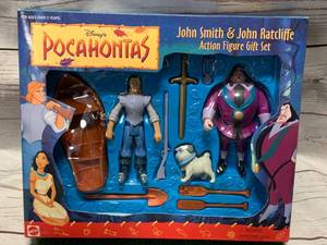 lot 51 image: Vintage Pocahontas Action Figure Gift Set