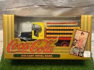 lot 94 image: 1994 Ertl Kenworth Coca Cola Delivery Truck Bank