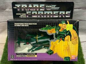 lot 97 image: 1985 Transformer Insecticon Barrage