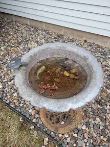 Iron Birdbath