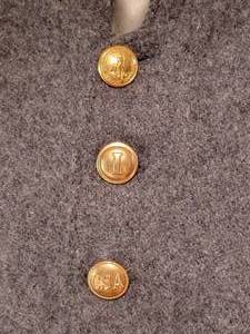 Civil War Reenactment Dark Gray Shell Jacket 46R