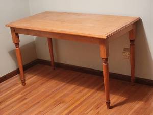 Rustic Carved Wood Desk