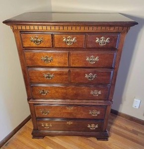 Stunning Mahogany High Boy Dresser