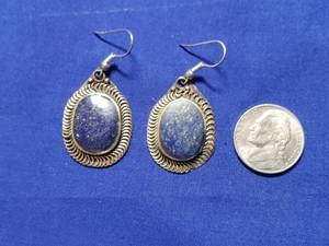lot 111 image: Homeade dangle earrings