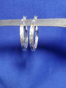 lot 120 image: Sterling Silver 925 Y Hoop earrings