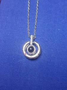 lot 212 image: Sterling Silver love circle necklace
