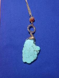 lot 200 image: Handmade Turquoise Necklace