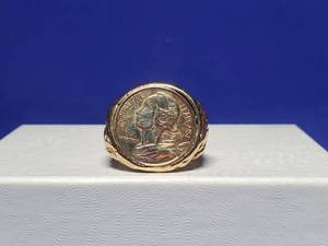 lot 306 image: Size 8 Republic of France 5 Cent Ring