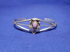 lot 51 image: Sterling Silver and Purple Charlotte Crystal bracelet
