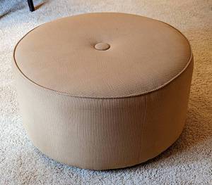 Large Rolling Round Ottoman