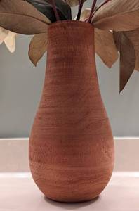 Crate and Barrel Mango Wood Vase