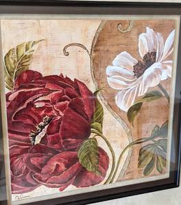 Framed Floral Print