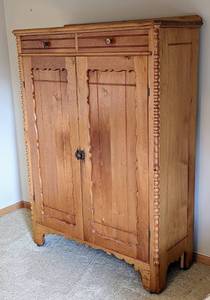 Rustic Vintage Wood ArmoireDresser