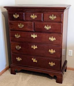 Tall Chippendale Style Chest of Drawers by Councill