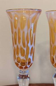 Art Glass WineChampagne Glasses