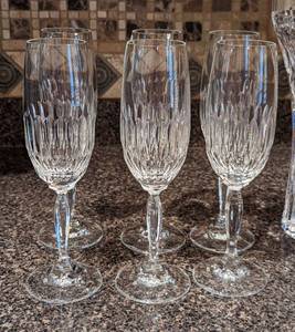 Crystal Flutes and Vase