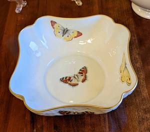 Beautiful Butterfly Themed Dishes Including Limoges