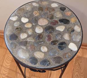 Stone Topped Plant Stand