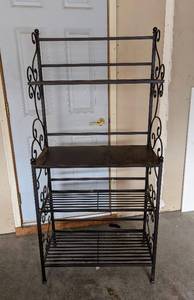 Bronze Metal Bakers Rack