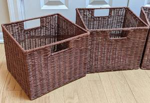 lot 14 image: Woven Storage Baskets