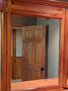 lot 57 image: Mirrored Pine Dresser