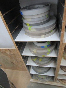 lot 27 image: Edge banding product, five cubbies ...