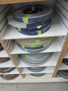 lot 30 image: Edge banding product, five cubbies ...