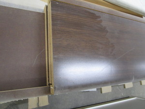 lot 44 image: Dark walnut grain countertop, Prest...