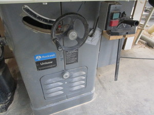 lot 64 image: Delta Rockwell UnisawTable Saw w50...