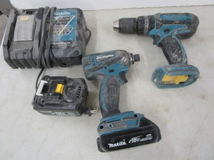 lot 89 image: Makita XPT04 and concrete drill, tw...