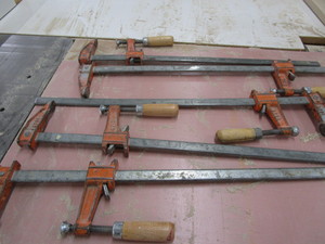 lot 112 image: Bar clamps, qty 5...