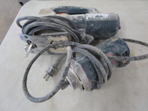 lot 121 image: Bosch 1608 router and jig saw...