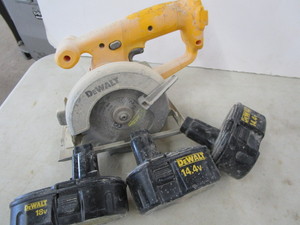lot 122 image: DeWalt cordless 930, three batterie...