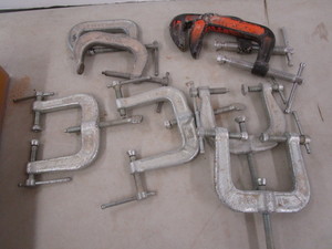 lot 143 image: Clamps four 3, four Pony 2-12-33...