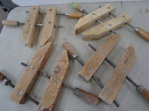 lot 146 image: Jorgensen #1 wood clamps - qty 2, R...