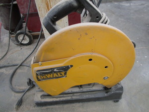 lot 152 image: DeWalt 14 chop saw...