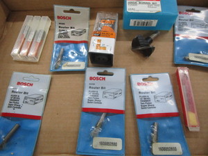 lot 205 image: Bosch bits in packages...