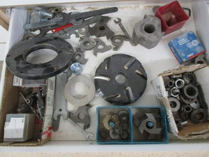 lot 214 image: Cutting edges & components...