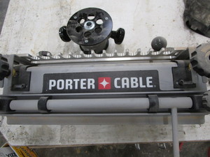lot 230 image: Porter Cable dovetail jig, adapter ...