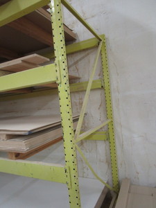 lot 254 image: Pallet rack 8ft x 48 uprights, six...