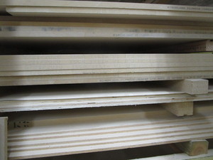 lot 260 image: MDF veneer - maple, white oak 4ft x...