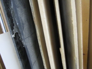 lot 271 image: MDF and black acrylic 14 sheeting...