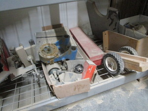 lot 282 image: Machine components, road safety tri...