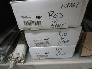 lot 291 image: Rod & shelf brackets , three boxes...