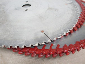 lot 302 image: Saw blades, three newly sharpened 1...
