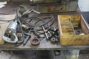 lot 614 image: Black & Decker Vibro-Centric Valve Seat Grinder, Stand, Ammco Concentric Valve Seat Grinder, Accessories
