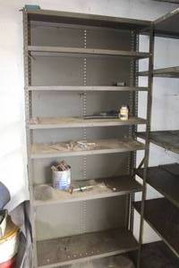 lot 718 image: Metal Storage Shelf 5-shelf