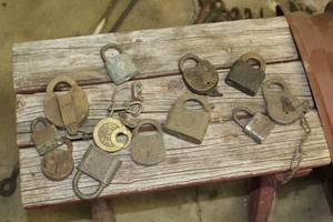 lot 693 image: Lot of (12) Vintage Padlocks